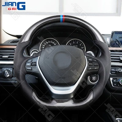 Volante de fibra de carbono real para BMW 230i 220i 228i 328i 228 330i 2013-2018 Foto 1 de 4