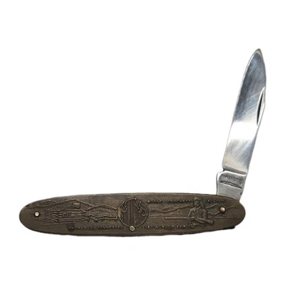 FACA VINTAGE PARKER '82 WORLD FAIR KNOX DANIEL BOONE CROCKETT COLUMBIA SHUTTLE - Imagem 1 de 4