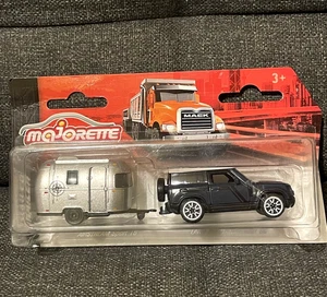 Modellino Majorette Rover Defender Caravane Airstream 1/64 3 Inches Nuovo - Foto 1 di 2
