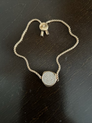 AUTENTICO BRACCIALE CATENA MICHAEL KORS BRILLANTE ORO ROSA MKJ6747791 DONNA