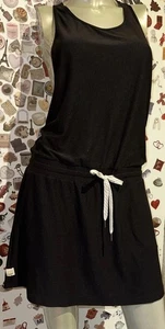 Vuori Sol Tank Dress Black Size M Razor Black Woman’s Euc - Picture 1 of 9