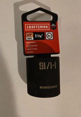 Enchufe de impacto Craftsman 1-1/16" x 1/2" Dr - 6Pt Foto 1 de 3