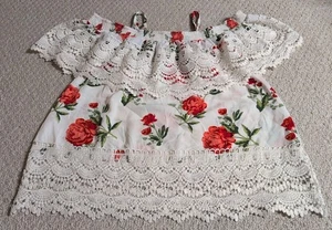 No Boundaries Women XXLarge Multi-Color Floral 100% Polyester Sleeveless Shirt23 - Picture 1 of 5
