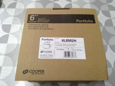 Portfolio White 6" LED Trim: 6LBM2H *FREE SHIPPING* - Image 1 of 3