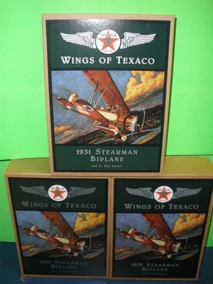 WINGS OF  TEXACO1931 Stearman Biplane Airplane # NEW (((  MINT IN MINT BOX  ))) - Image 1 of 4