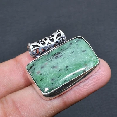 Colgante Joyería Hecho a Mano Zosite Rubí 1.32" L487 Foto 1 de 3