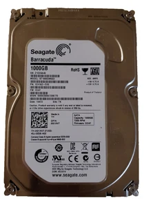 SEAGATE BARRACUDA 3,5" 1TB 7,2K SATA Desktop HDD 1CH162-510 ST1000DM003 0G1XNT - Bild 1 von 1