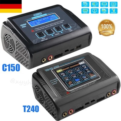 HTRC T240 DUO C150 C6X2 Lipo Battery Balance Ladegerät AC/DC Dual RC Ladegerät. - Bild 1 von 4