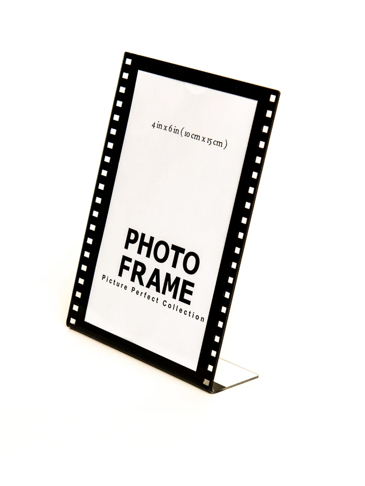  acrylic 4 x 6 sign display holder picture frame hollywood film frame 4x6 - Image 1 of 4