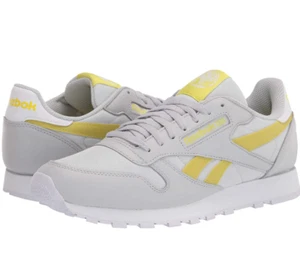 Reebok Herren Classic Leather | Pure Grey/Chartreuse/White | 12,5 M US - Bild 1 von 7