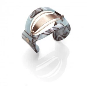 Invicta Fiorentina J0200 Blue & Brown Tortoise-style Resin Cuff Womens Bracelet - Picture 1 of 1
