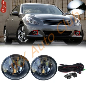 For Infinti G37 2010-2013 Pair Bumper LED Fog Lights Lamps W/Wiring Switch Kit u - Picture 1 of 12