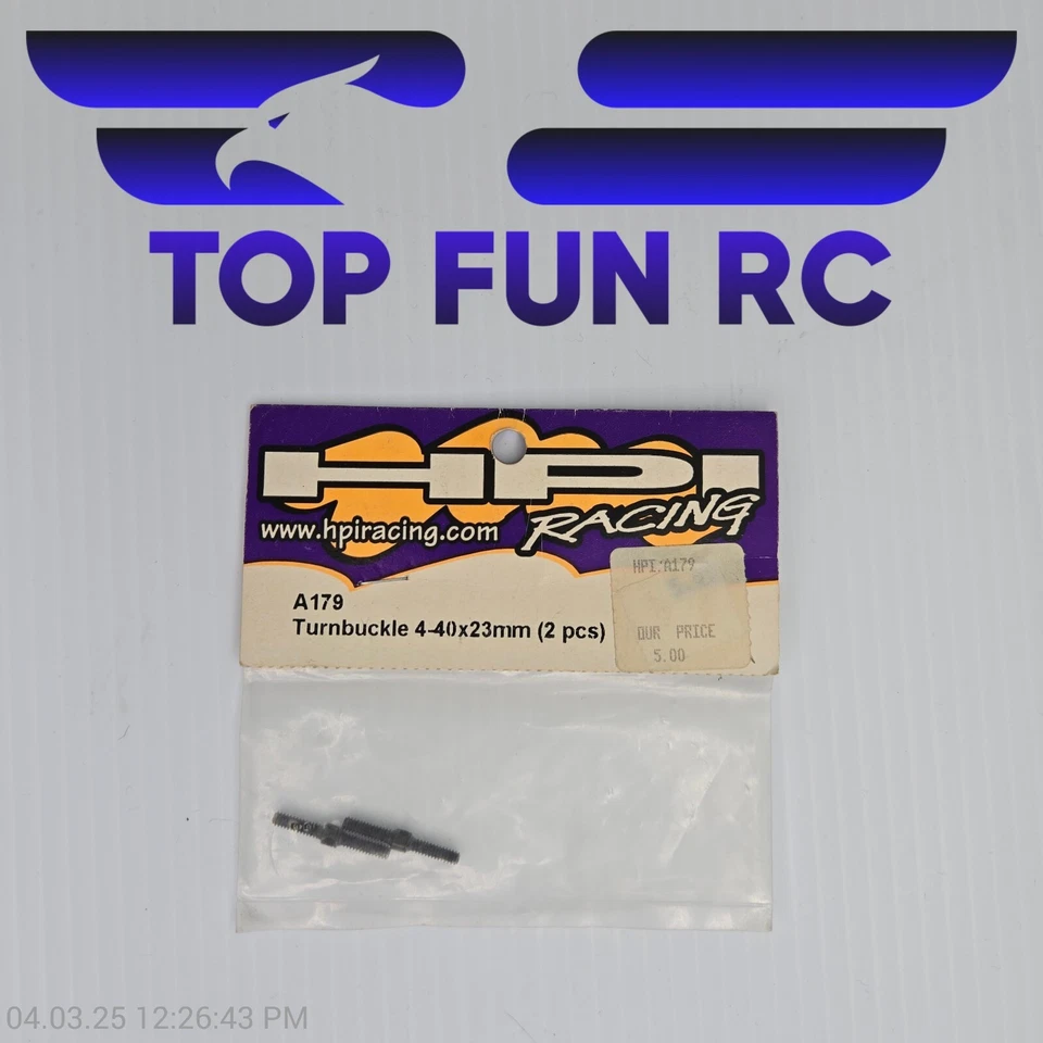 HPI A179 Turnbuckle 4-40x23mm (2) For B34 Touring Car - Image 1 of 1