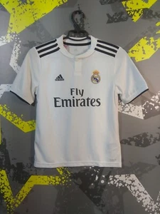Real Madrid Jersey Home football shirt 2018 - 2019 Adidas Young Size M ig93 - Picture 1 of 9