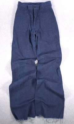 Pantalón de mezclilla retro holgado acampanado FR de la Marina de los Estados Unidos con fondo de campana para hombre 29 (28) Foto 1 de 4