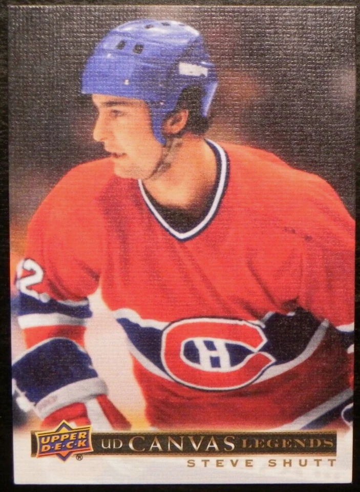 2020-21 20/21 SP Signatures Edition Legends Canvas C-3 Steve Shutt Canadiens - Image 1 of 2