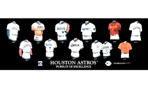 Houston Astros Team Legacy Jersey Plaque Cooperstown Collection MLB Licensed New - Picture 1 of 4