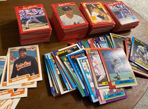 1990 Lot of 484 Baseball Cards - Donruss Fleer & Topps - Rookie Cards