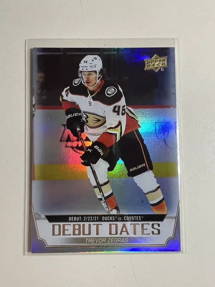 2022-23 Upper Deck Trevor Zegras Debut Dates Gold - Image 1 of 2