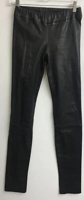 Leggings de cuero The Row negros cintura elástica talla S Foto 1 de 4