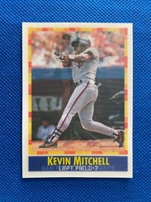 1990 Sportflics Kevin Mitchell Error Black Print on Back, No Stats MLB Giants #1