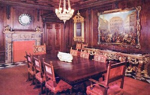 State Dinning Room John Ringling Residence Sarasota FL Vintage Chrome Post Card
