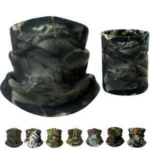 Men Women Tactical Neck Warmer Gaiter Winter Polar Fleece Face Mask Cover Scarfs - Picture 1 of 51