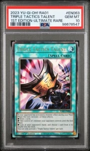 PSA 10 Yugioh TCG 2023 Triple Tactics Talent RA01 EN063 Ultimate Rare 25th POP 1 - Picture 1 of 3