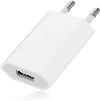 Caricatore USB, Caricabatterie Usb 5V 1A, Caricabatterie Alimentatore Spina USB  - Immagine 1 di 4