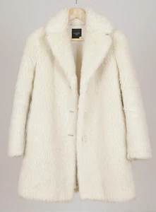 Max Mara Weekend Teddy 72% Alpaca Ivory Coat US2 UK4 IT36 FR34 - Picture 1 of 19