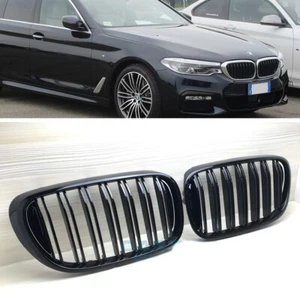 Painted Black M Front Grille For 16-18 BMW G11 G12 Before-Facelift 740i Sedan - Picture 1 of 4