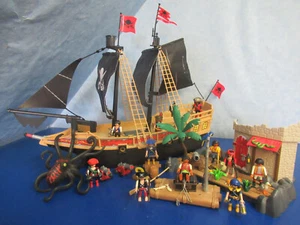 6678 Piratenschiff 6146 Versteck 4291 Krake Floß 11 Piraten Figur Playmobil 6709 - Bild 1 von 7
