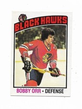 1976-77 OPC:#213 Bobby Orr,Black Hawks