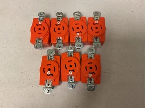 (LOT 7), BRYANT NEMA L21-20 RECEPTACLE, 20A, 120/208V 3ØY, ORANGE, FREE SHIPPING - Picture 1 of 8