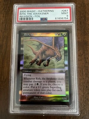 2000 Invasion FOIL Rith the Awakener Magic the Gathering Psa 9 Pop 8 None Higher - Image 1 of 2