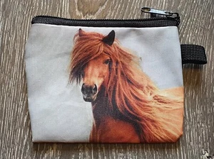 Horse Design 1 Coin Purse 13.5cm x 11cm Bag Pouch Equine FREE P&P - Picture 1 of 1