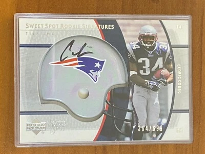 🏈 2004 Upper Deck Sweet Spot Football Rookie Auto #260 Cedric COBBS #/699 🏈 - Image 1 of 2