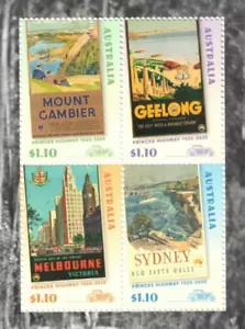 Juego de 4 estampillas de autopista Australia Princes 2020 SG 5328/31 MUH - Imagen 1 de 1