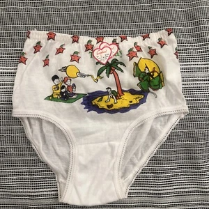 VTG 90s Sophia Kids Underwear Sz L 35% Cotton/65% Polyester Light Transparency - Picture 1 of 5