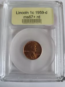 1959 D Lincoln Memorial Cent MS67 RED NGC - Picture 1 of 2