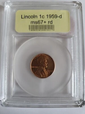 1959 D Lincoln Memorial Cent MS67 RED NGC - Image 1 of 2
