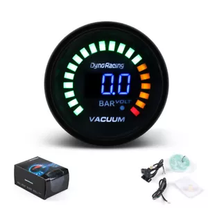 2'' 52mm Universal Car Blue Digital LED Electronic Vacuum Gauge Bar Meter Tinted - Picture 1 of 6