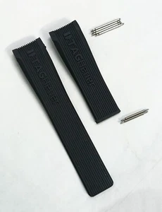 New TAG-HEUER 24mm Lug Size Rubber Strap For Tag Heuer Watch - Picture 1 of 7