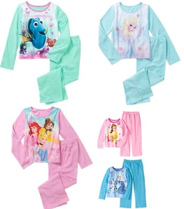 Disney Flannel Sleep Set PJ's Pajamas Finding Dory Princess Belle New - Picture 1 of 13