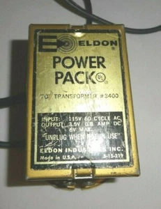 ELDON POWER PACK TOY TRANSFORMER 3400, MADE IN U.S.A - Picture 1 of 3