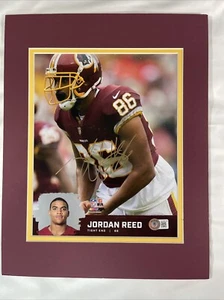 Jordan Reed 2019 Washington Redskins Signed 8x10 Photo In Mat Beckett Auth - Picture 1 of 8