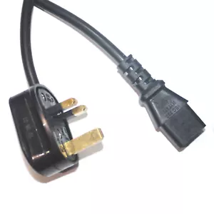 Uk Plug To IEC socket 13 AMP 0.5/0.75/1/1.25/1.5 - Picture 1 of 1