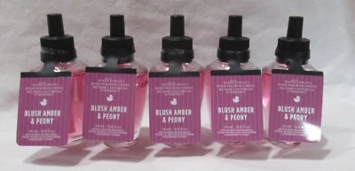White Barn Bath & Body Works Wallflower Refill Bulb Lot 5 BLUSH AMBER & PEONY - Image 1 of 3