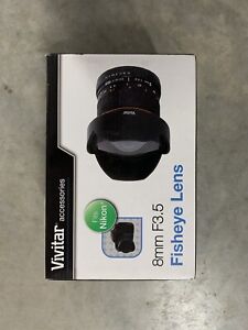 Vivitar 8mm f/3.5 Fisheye Lens (for Nikon F-Mount) V-8MM-N