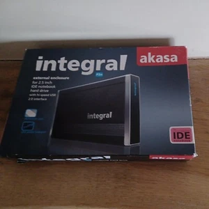 Akasa Integral External Enclosure For 2.5 Inch Notebook Hard Drive Boxed Working - Picture 1 of 2